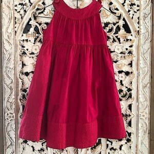 Baby Gap raspberry red cotton dress